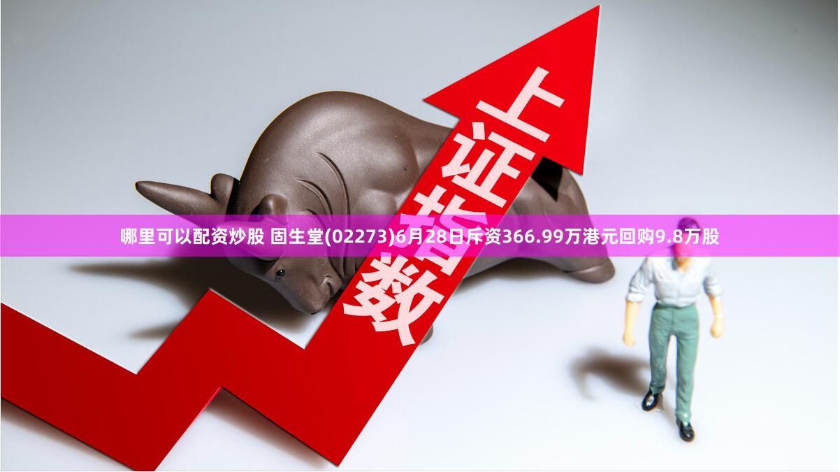 哪里可以配资炒股 固生堂(02273)6月28日斥资366.99万港元回购9.8万股