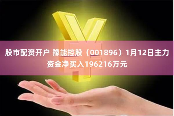 股市配资开户 豫能控股（001896）1月12日主力资金净买入196216万元