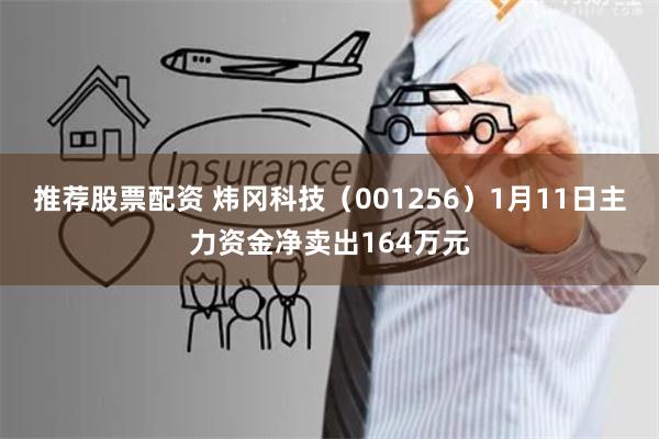 推荐股票配资 炜冈科技（001256）1月11日主力资金净卖出164万元